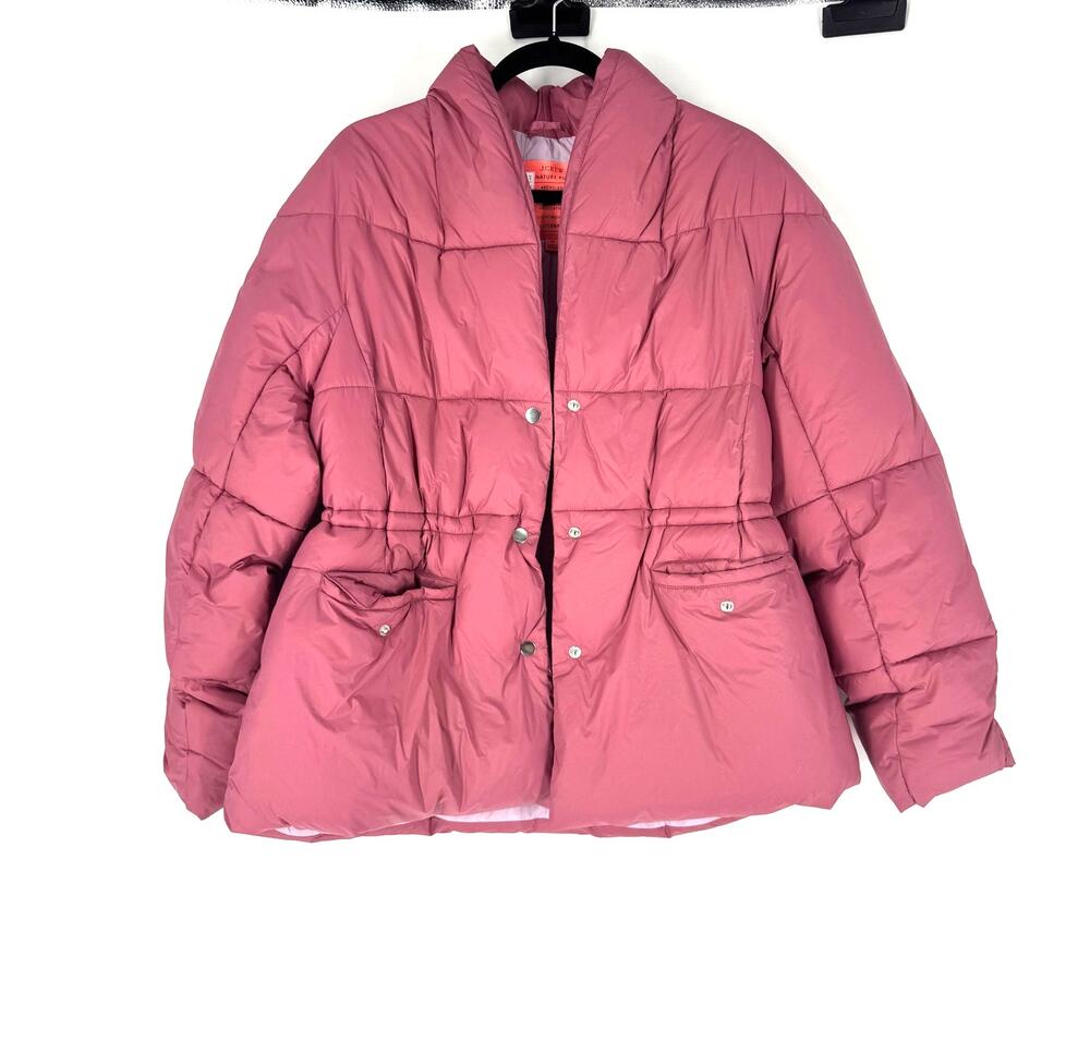Pink J. Crew Puffer Jacket, M